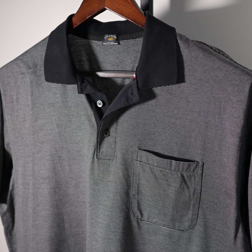 Solemare Maus & Hoffman Mens‎ XL "Made in Italy" short sleeve Polo Shirt Striped